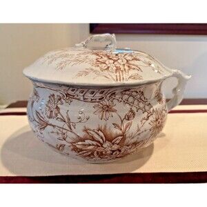 Vintage Antique Pitcairns Limited Pottery Norma Pattern Chamberpot